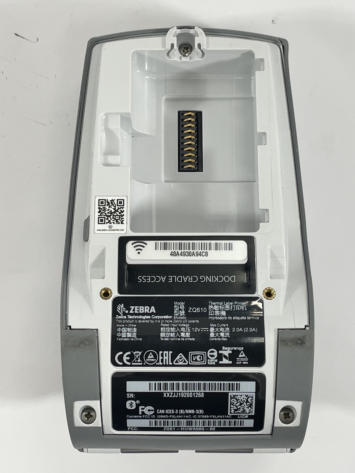 Zebra ZQ610 Direct Thermal Bluetooth Label Printer ZQ61-HUWA000-00 – Light Print
