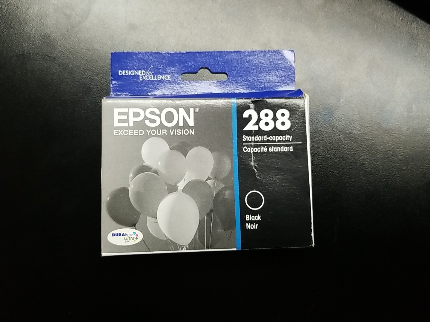 Epson DURABrite Ultra 288 (T288120) Black Ink Cartridge – Expiration 10/2027