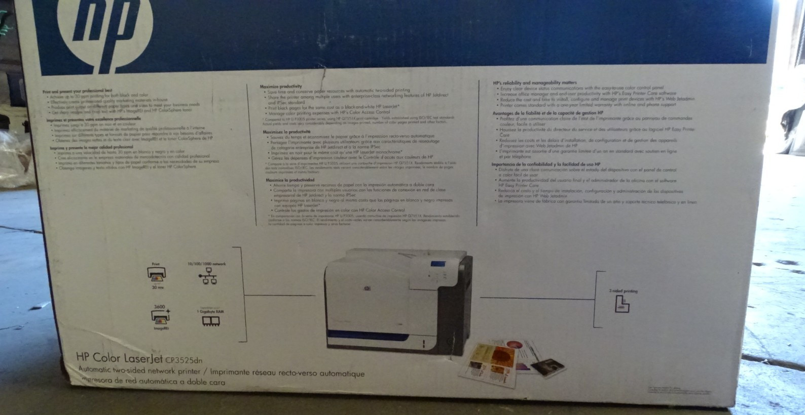 HP Color LaserJet CP3525dn Printer CC470A Network Duplex Color Laser