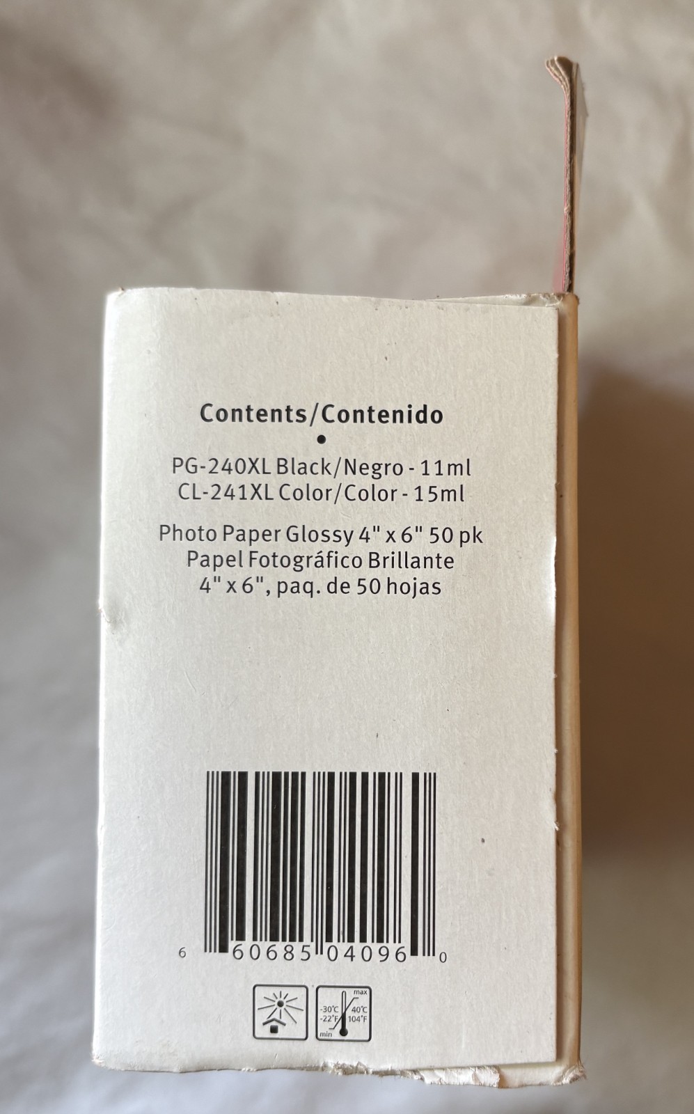 Canon PG-240XL Black & CL-241XL Color Ink 2-Pack w/ 50pk 4x6inch Photo Paper