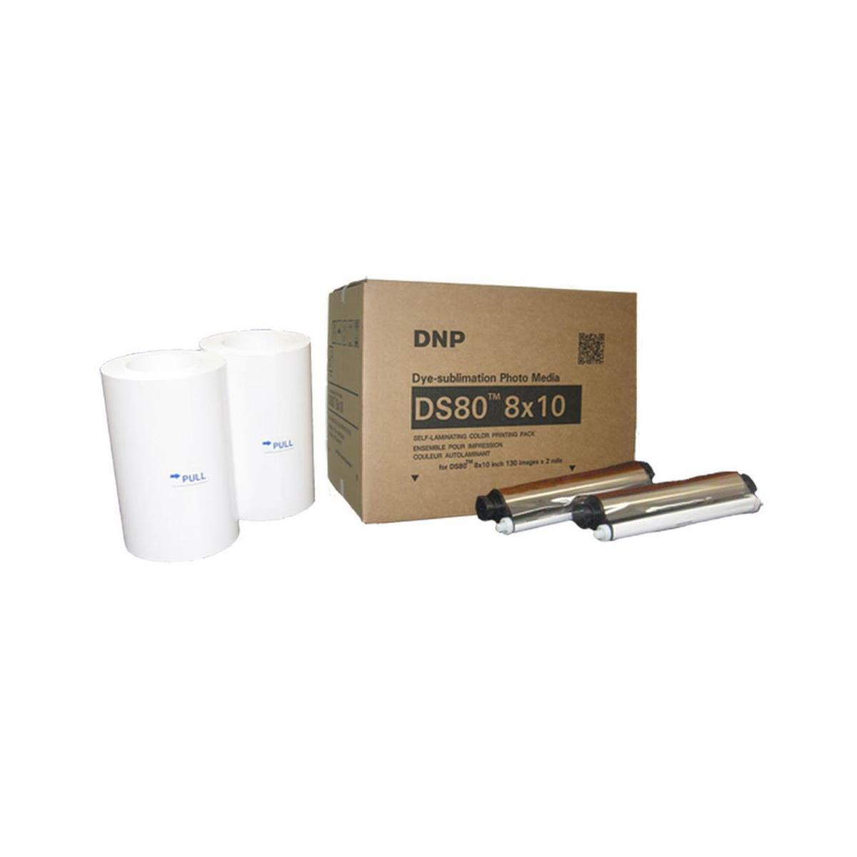 DNP DS80 8×10″ Dyesub Printer Media Kit, 260 Glossy Prints #DS808X10