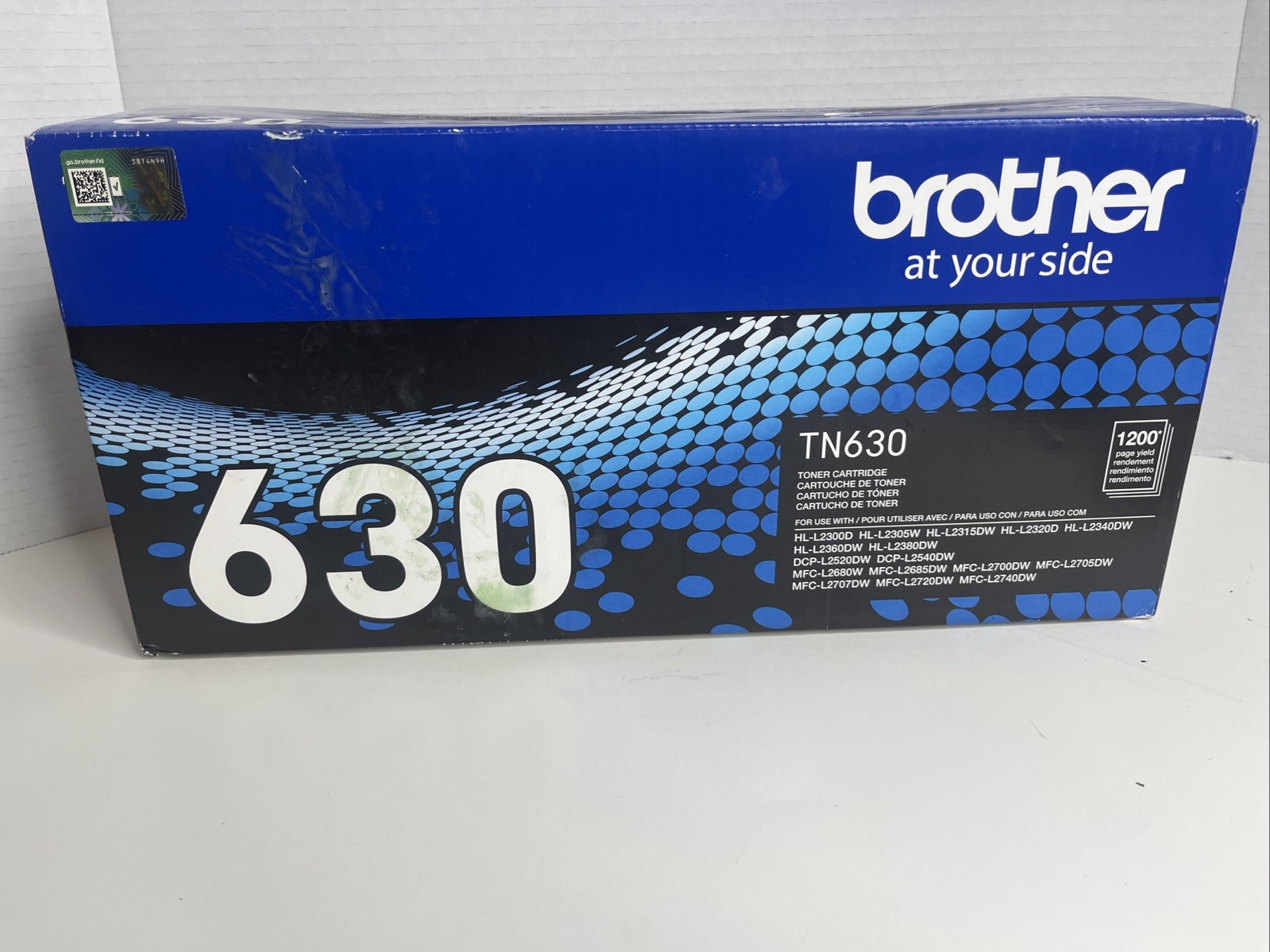 Genuine Brother TN630 Black Toner Cartridge OEM Authentic Original Sealed