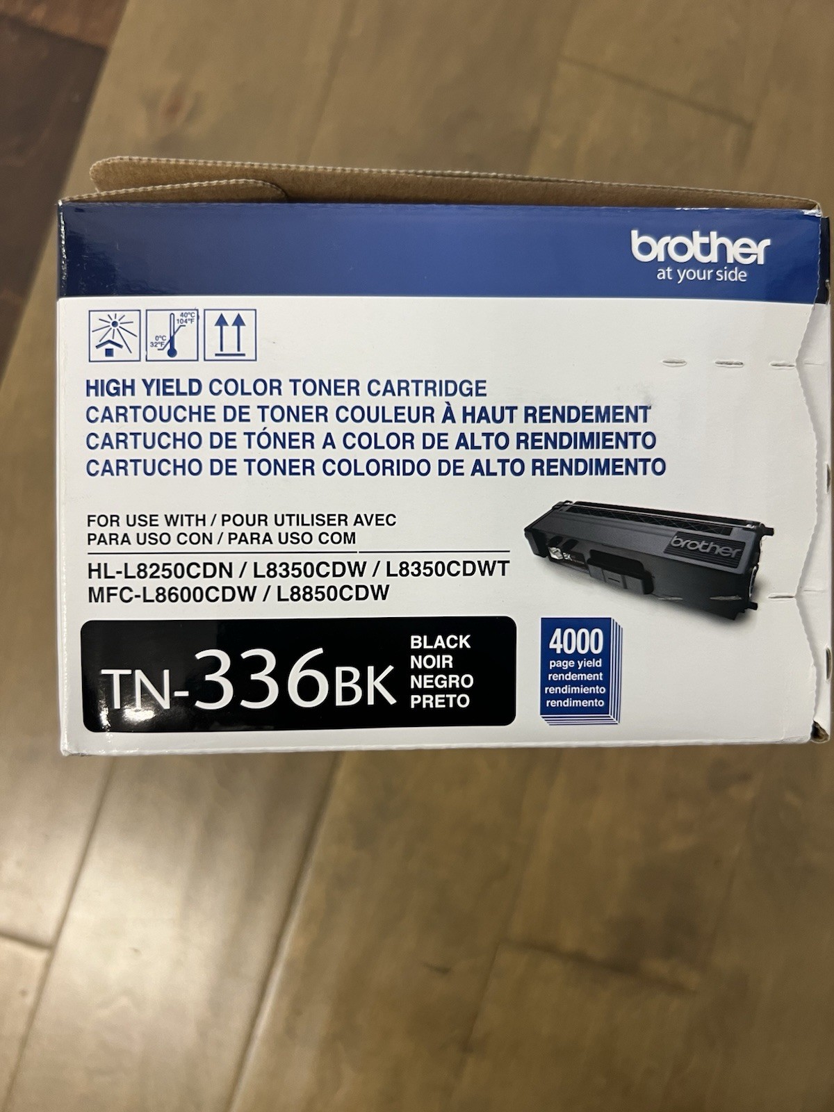 Brother Black Ink TN-336BK High Yield Toner Cartridge Black