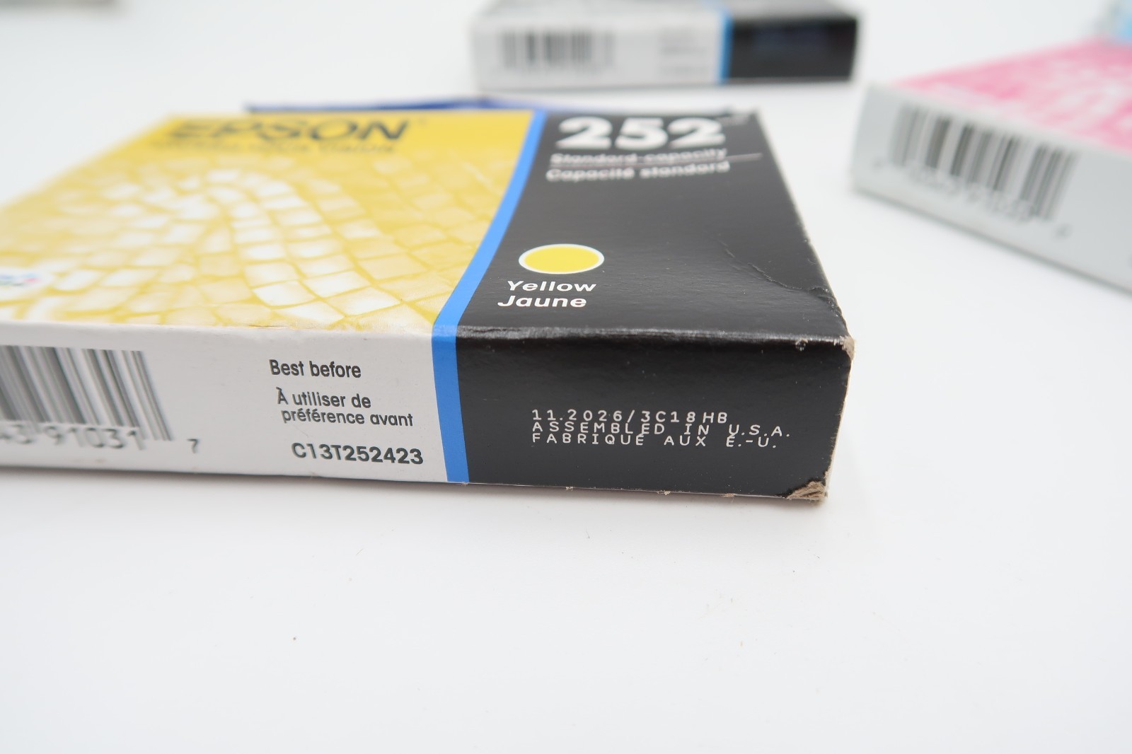 Epson Genuine 252 T252120-BCS Black/Tri-Color Ink Cartridge 2026/2027 Sealed