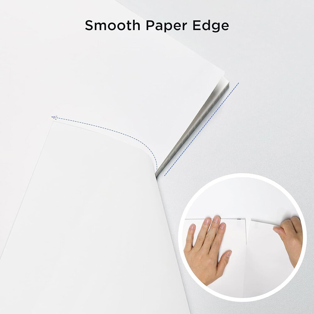 200 Sheets 8.5×11 Thermal Printer Paper US Letter Size for M08F M832 M834 MT800