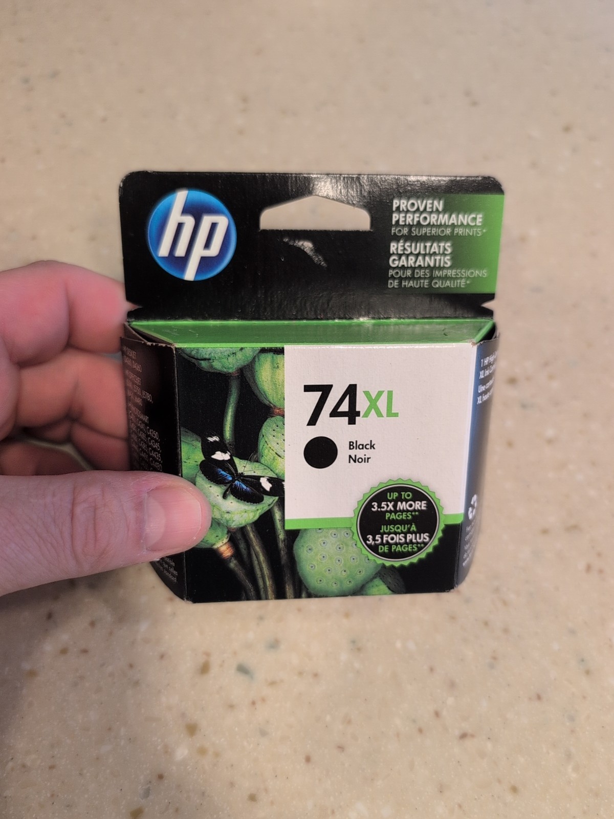 New Genuine HP 74XL High Yield Black Ink Cartridge Expired 2020
