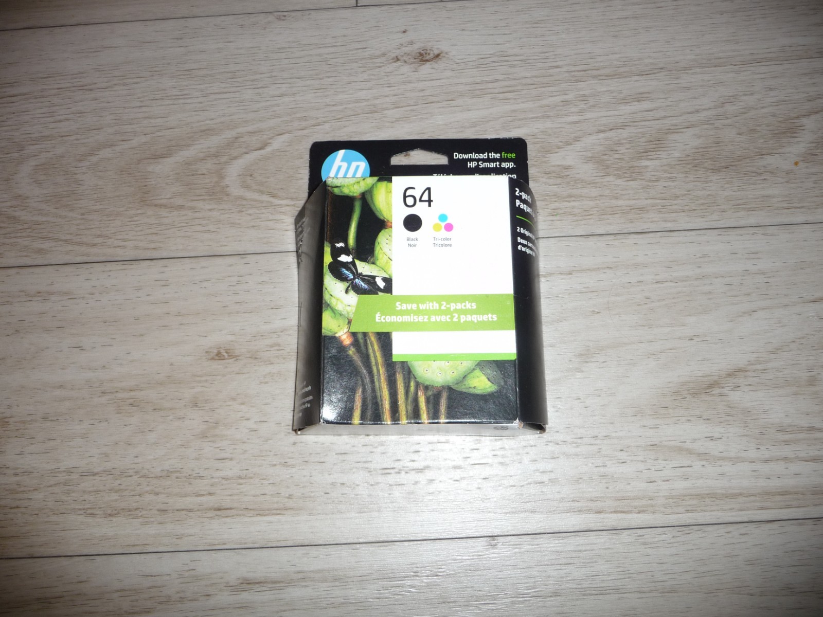 Genuine Brand New HP 64 Black & Tri Color Ink Cartridge 2 Pack EXP 06/2026