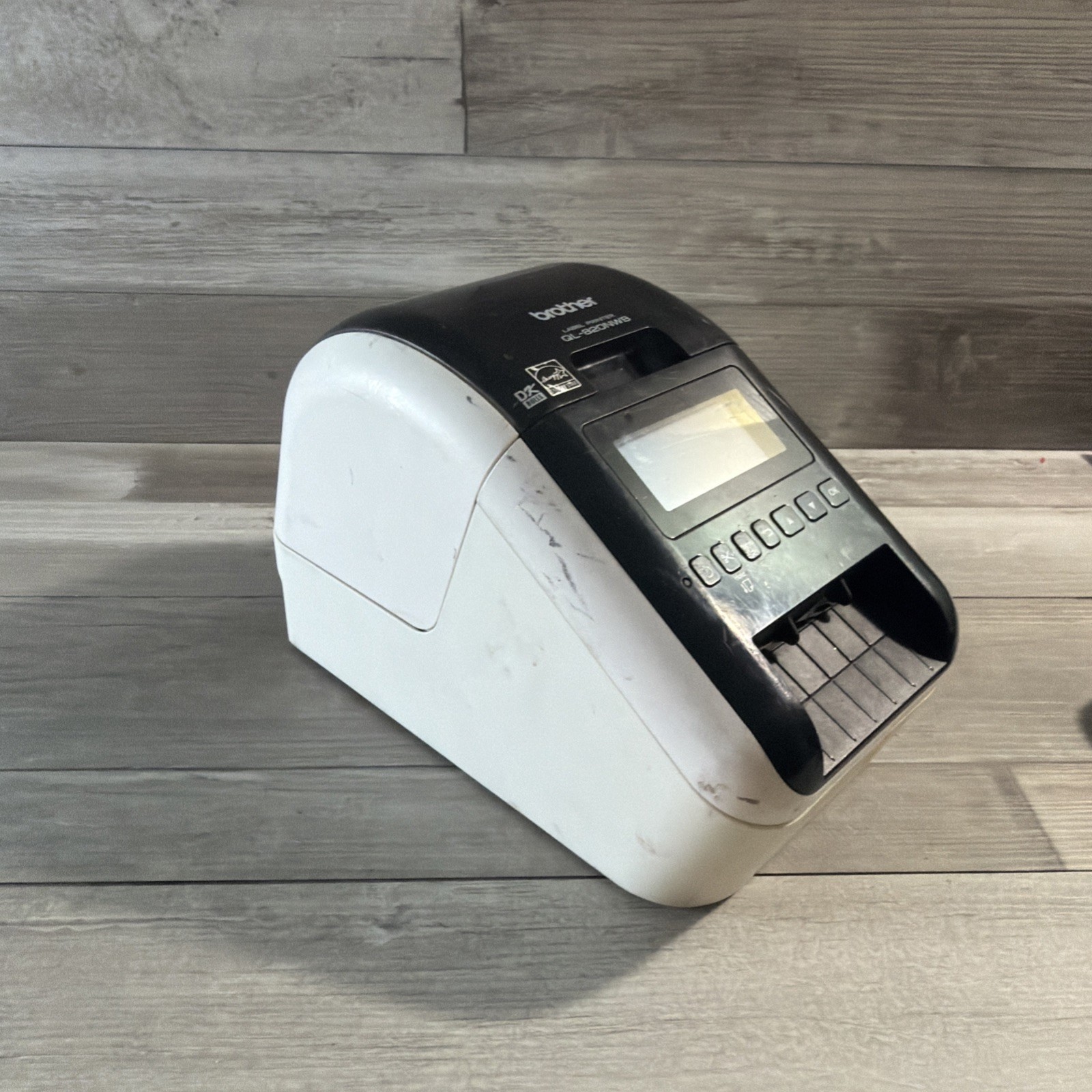Untested BROTHER QL-820NWB Label Printer Tested No Power Adaptor