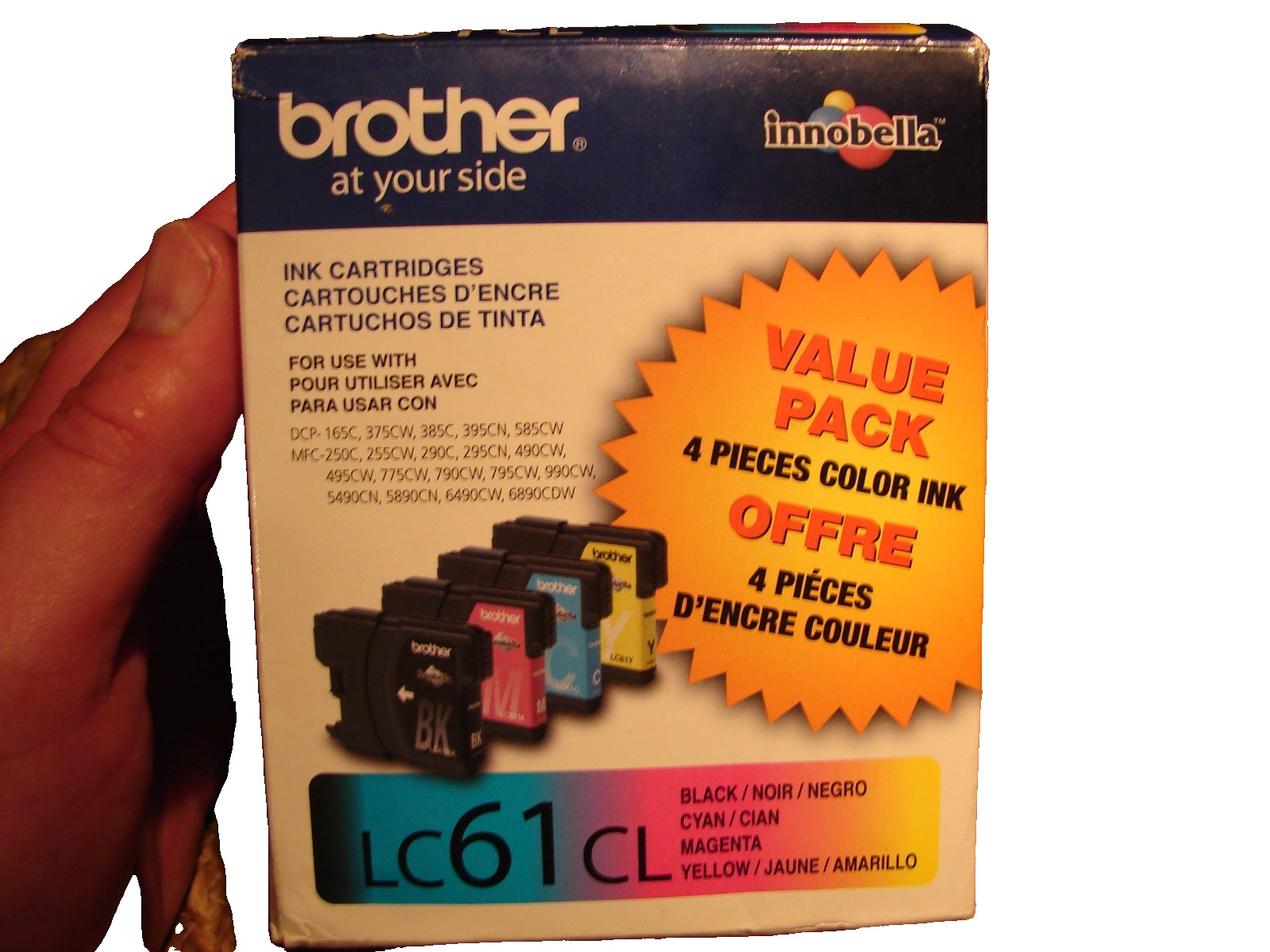 New Brothers LC61CL Ink Cartridges Four Colored Ink New In Box Unused Nice!