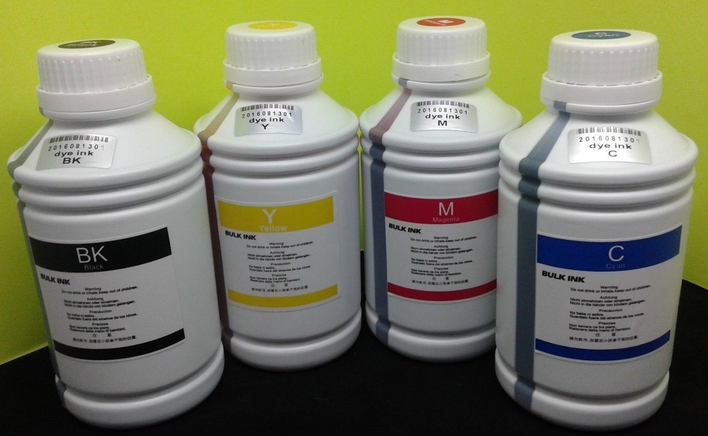 4 x 250ml Refill Bulk Dye Ink compatible for HP Canon Dell Brother Epson 1000ml