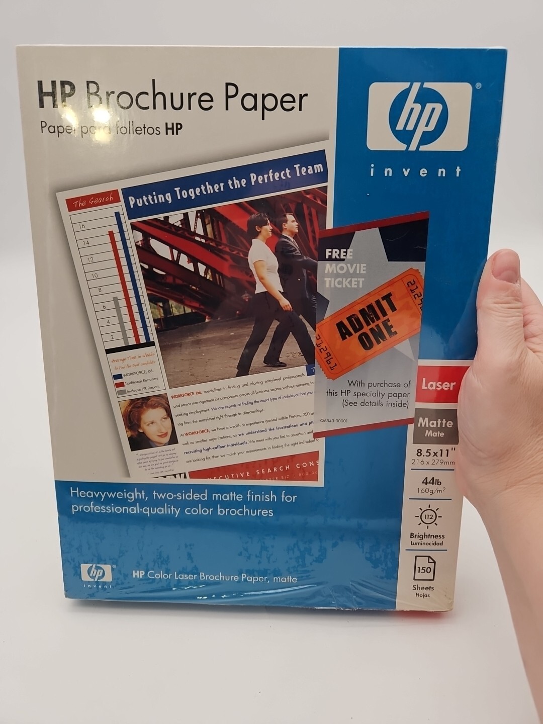 HP Enhanced Business Laser Paper Matte Brochure Paper 8.5″ x 11″ Q6543A