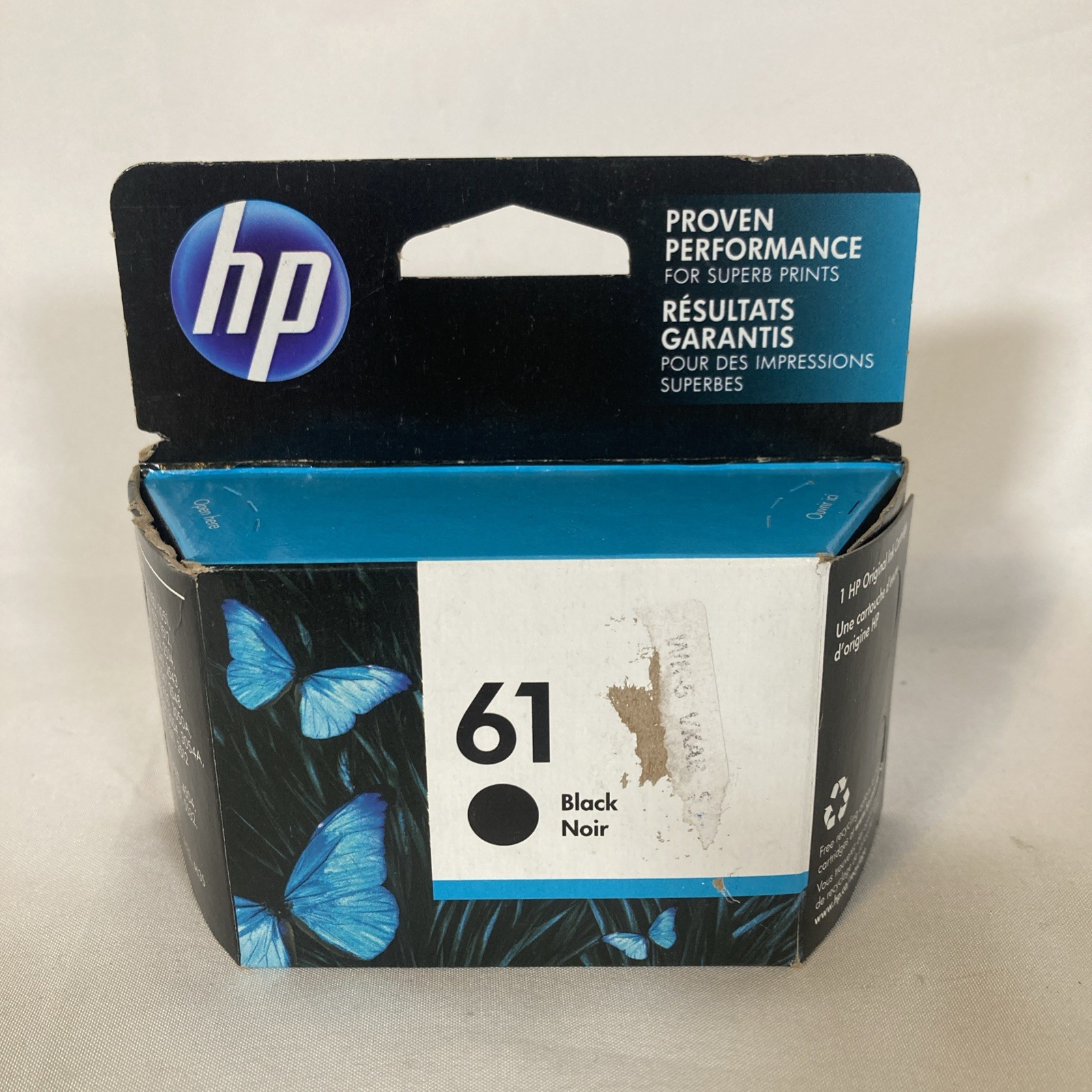 HP 61 Black Ink Cartridge OEM Genuine Exp 01/2023 New Sealed Original Unopened