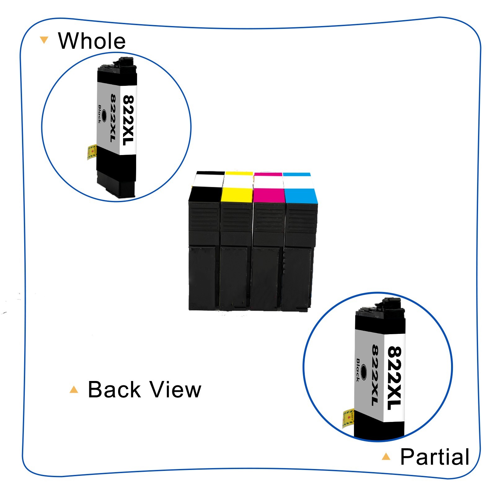 822XL T822XL Ink Cartridge For Epson WorkForce Pro WF-3820 WF-4820 WF4833 WF4834