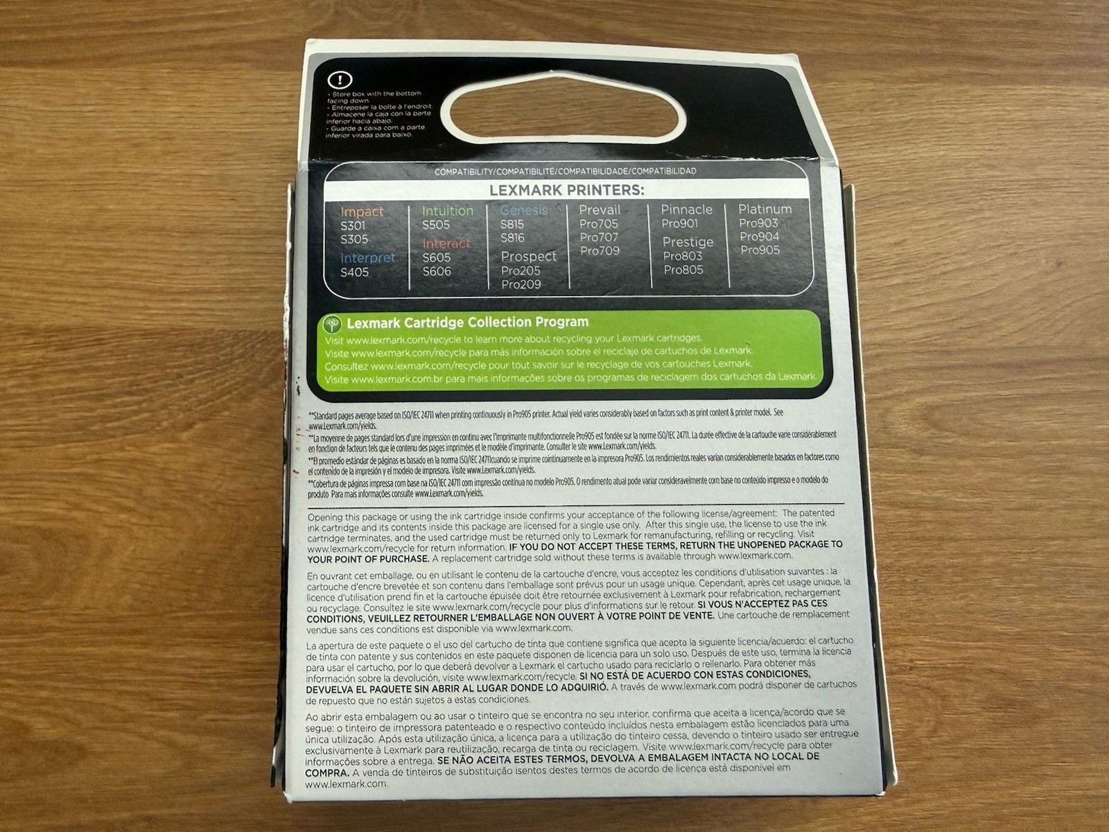 Lexmark 100 XL Genuine Black INK 100xl for S815 S301 S305 S405 S505 S605 Pro905