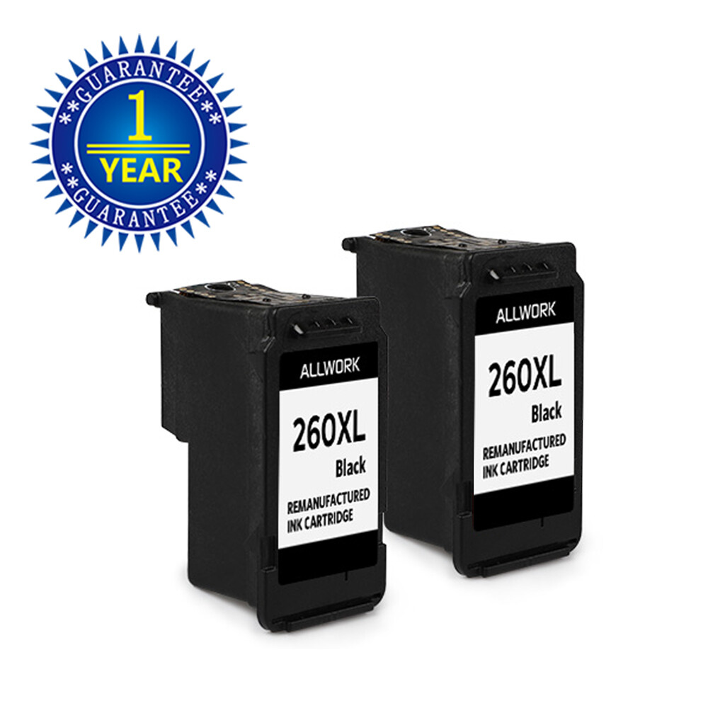 PG-260XL 260XL Black Ink Cartrdges for Canon PIXMA TR7020 TS6420 TS5320 Printer