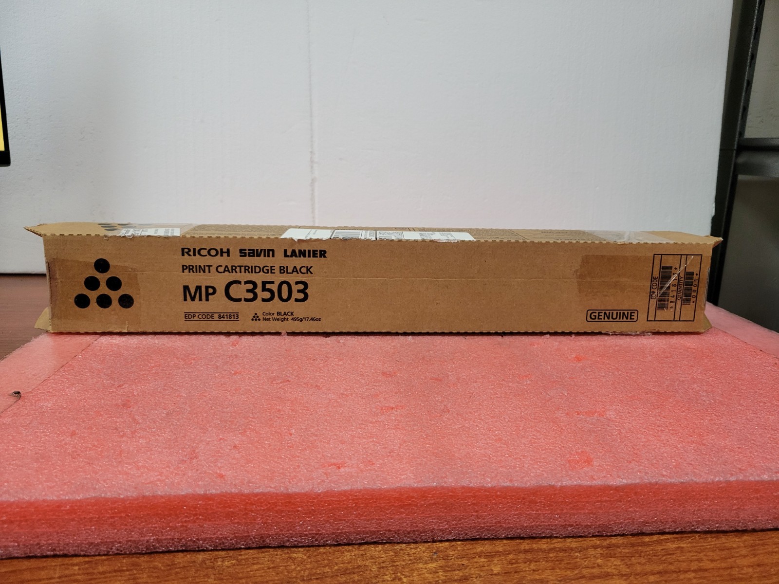Ricoh Genuine MP C3503 841813 Black Toner Print Cartridge OEM *Open Box* | T235