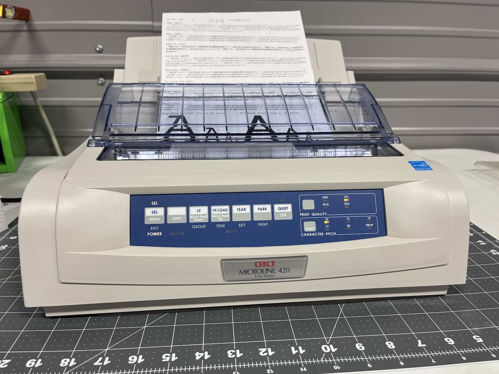 Oki MICROLINE 420 Dot Matrix Printer Prints Great