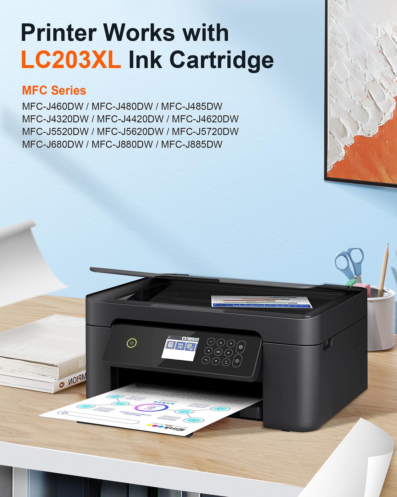 LC203 Compatible Ink Cartridges Replacement for Brother LC203XL LC201 LC201XL…