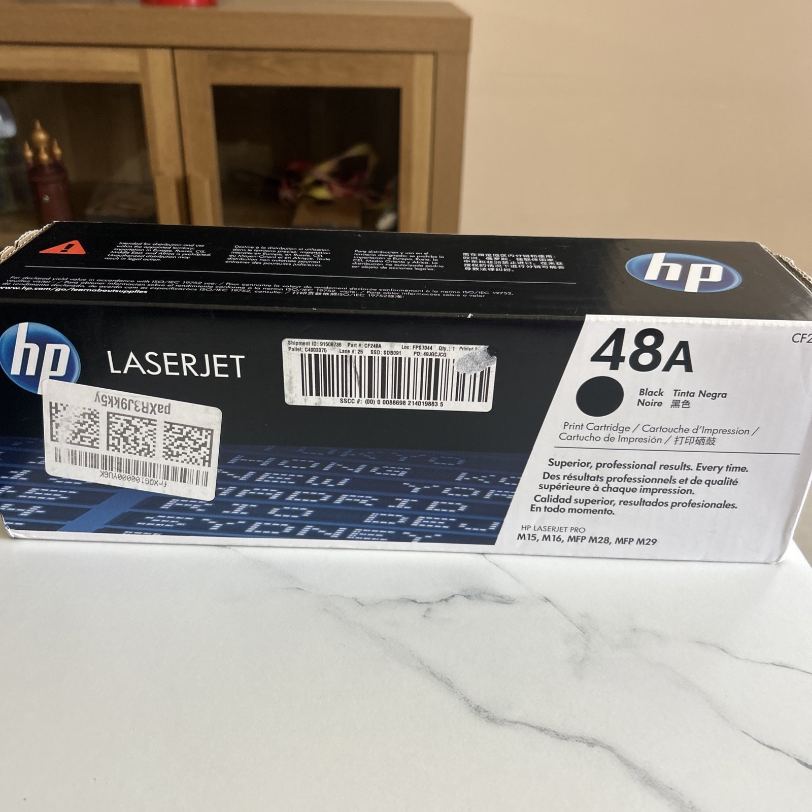 HP 48A CF248A Black Toner Genuine OEM LaserJet M15 M16 M28 M29