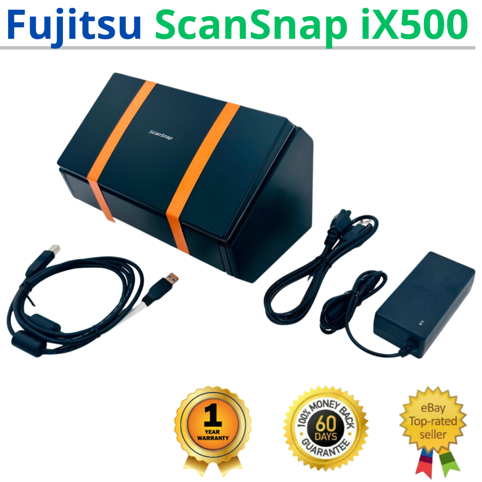 Fujitsu ScanSnap iX500 Wireless Document Scanner w/Bundle – 1 YEAR WARRANTY!⚡️🔥