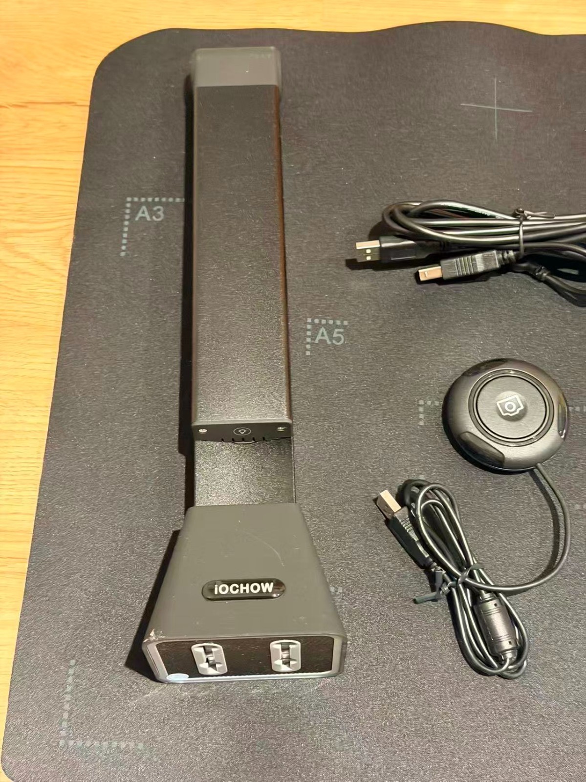 iOChow S5 Document Camera & Book Scanner 22MP capture HD Portable OCR Flatten