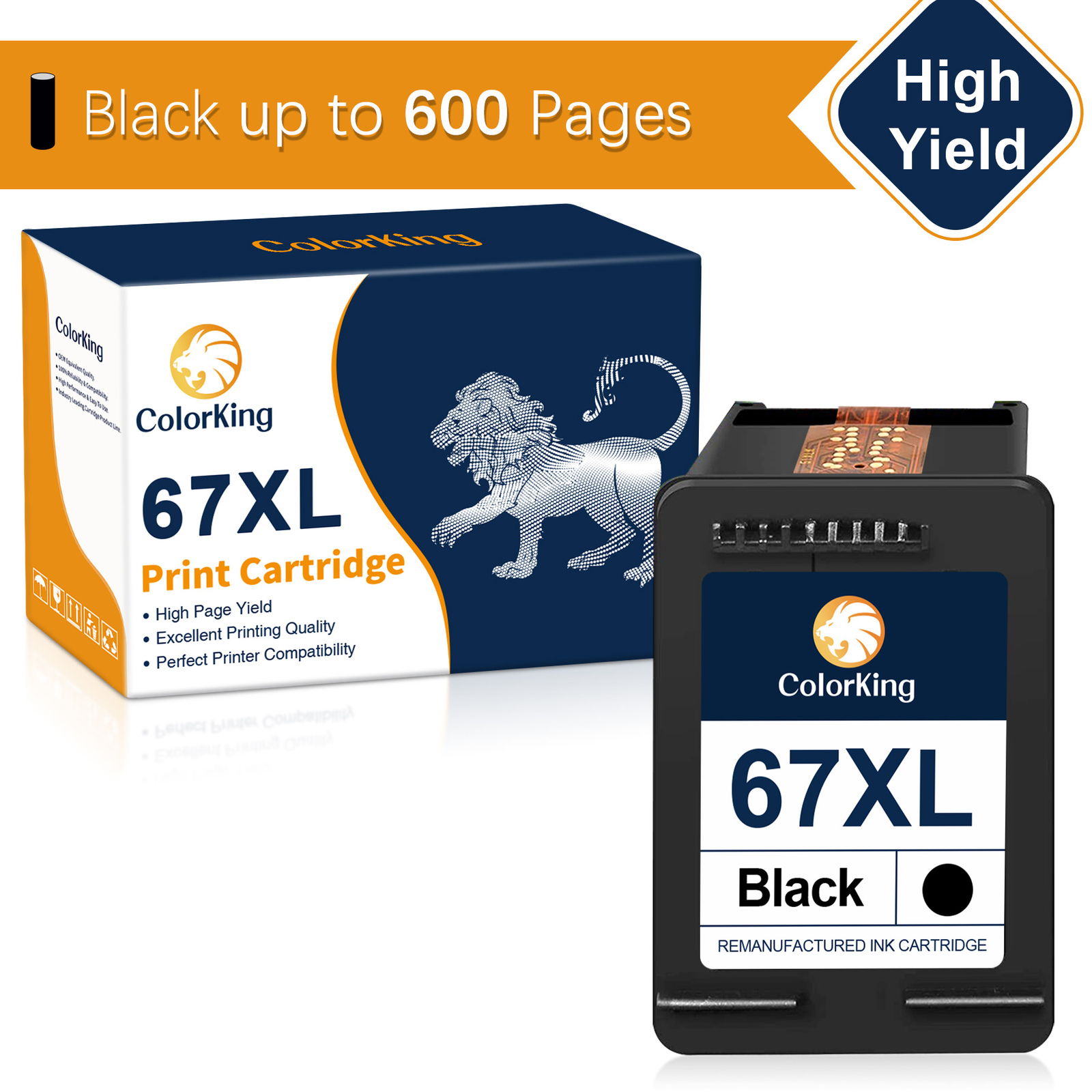 Refilled 67XL Ink Cartridge FOR HP DeskJet 1255 2722 Plus 4140 4152 4155 4158