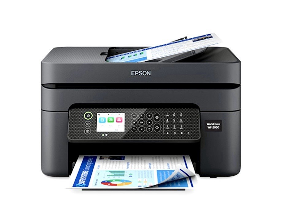 Epson Work Force WF-2950 Wireless All In One Color Ink Jet Printer With Box