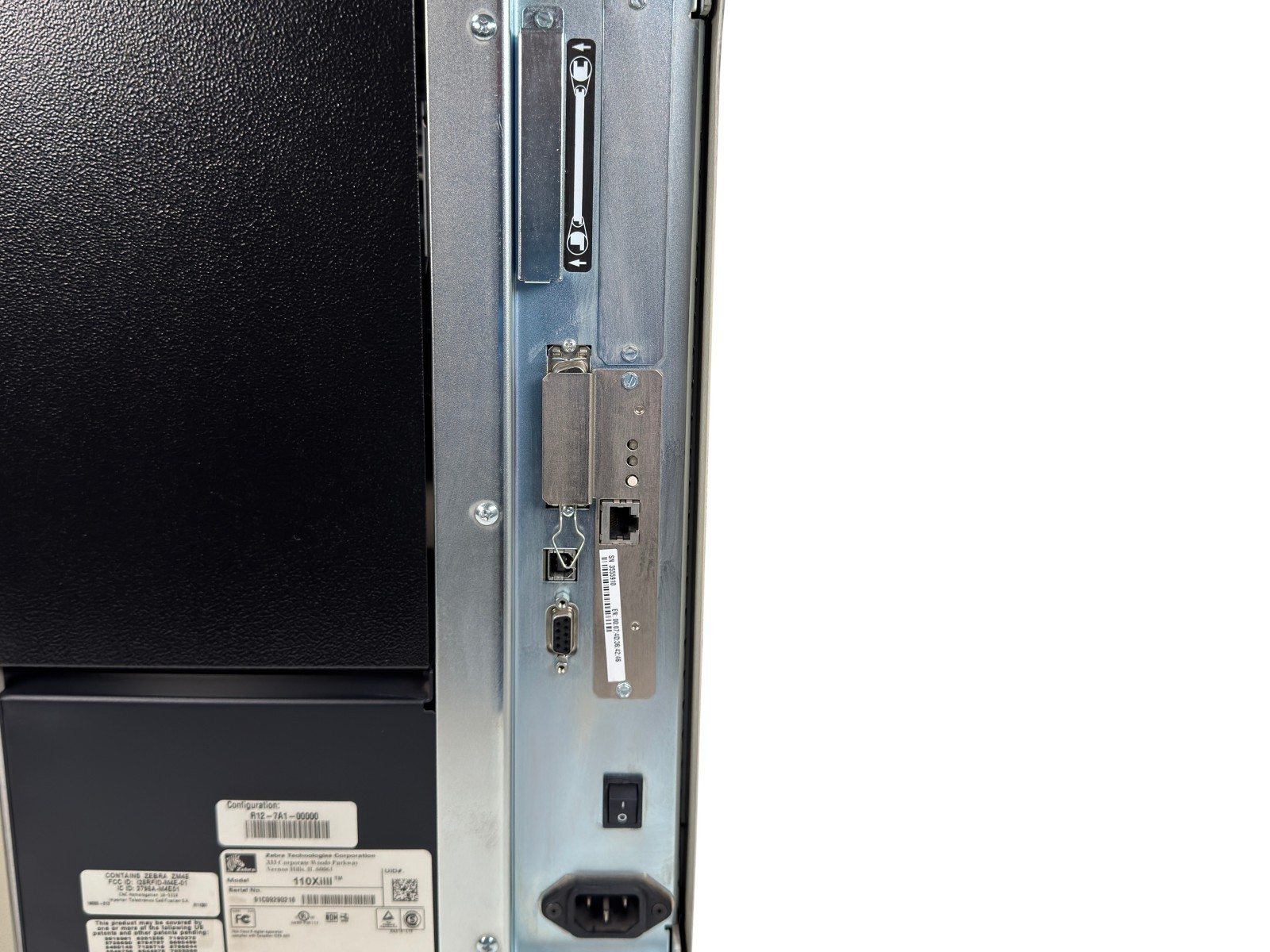 Zebra R110Xi 110XiIII RFID Thermal Transfer Barcode Label Printer USB LAN Serial