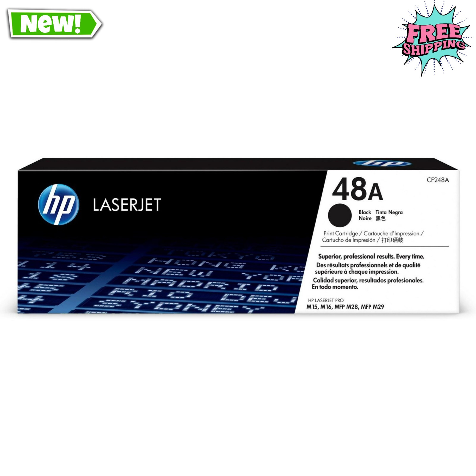 HP 48A Black Original LaserJet Toner CF248A 1000 Pages FREESHIP