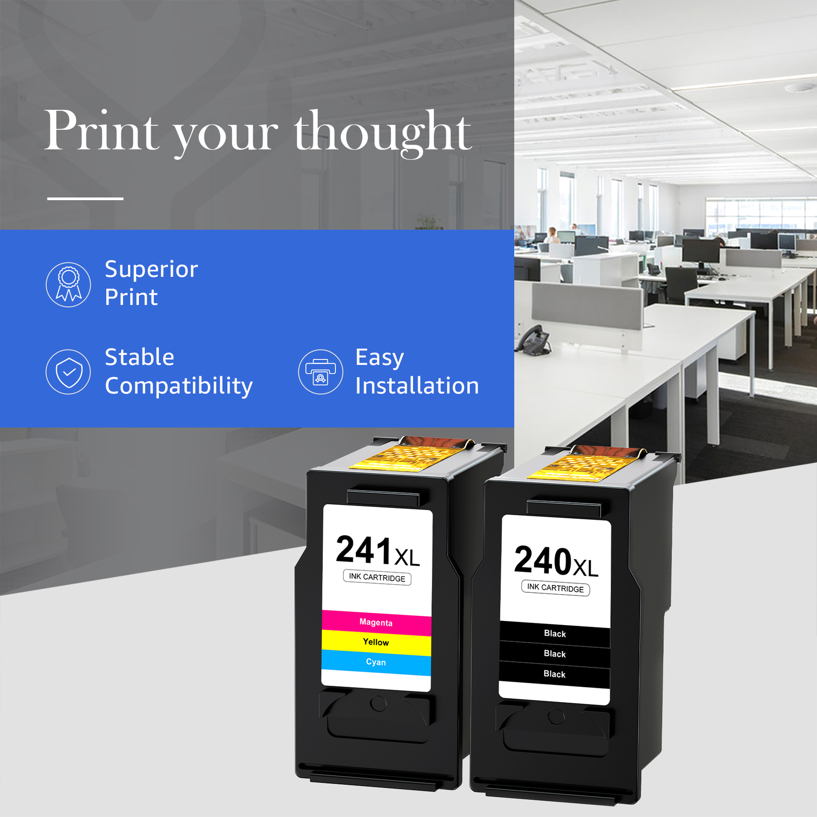2X PG-240XL CL-241XL Ink for Canon PIXMA MG3520 MX459 MX452 MG3620 MG4120 MG4140