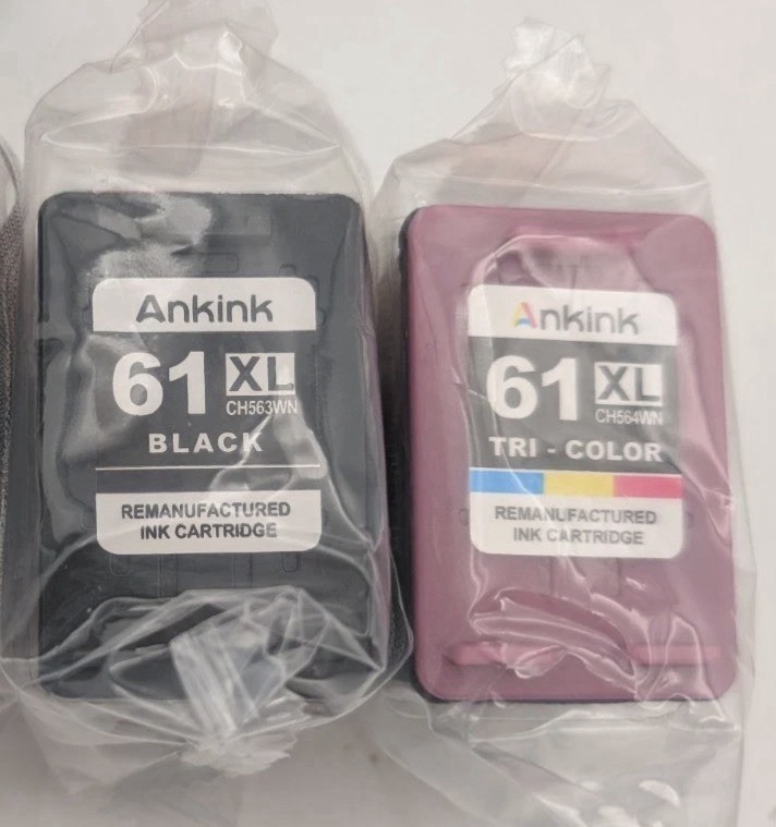 61XL Ink Cartridge 2-Pack Black & Tri-Color HP ENVY Deskjet USA