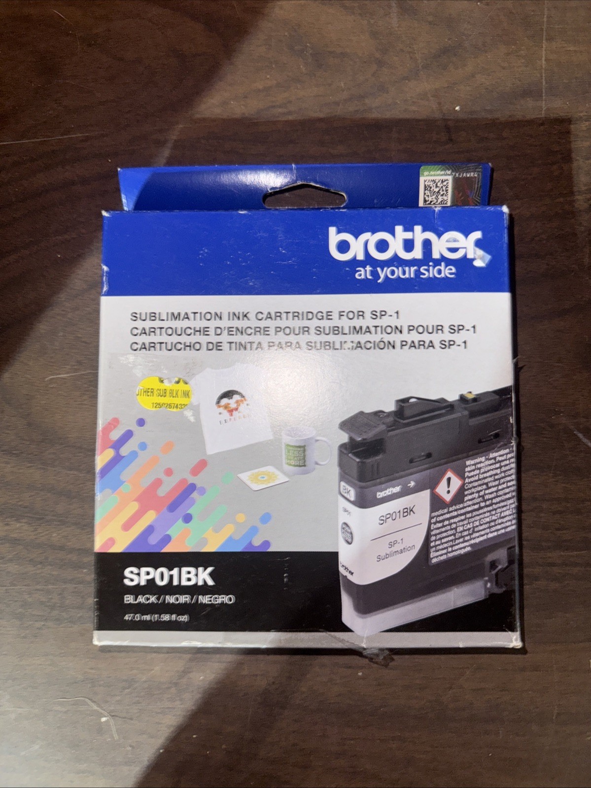 Genuine Brother SP01BKS Standard Capacity Ink Cartridge Black fresh 07/2025