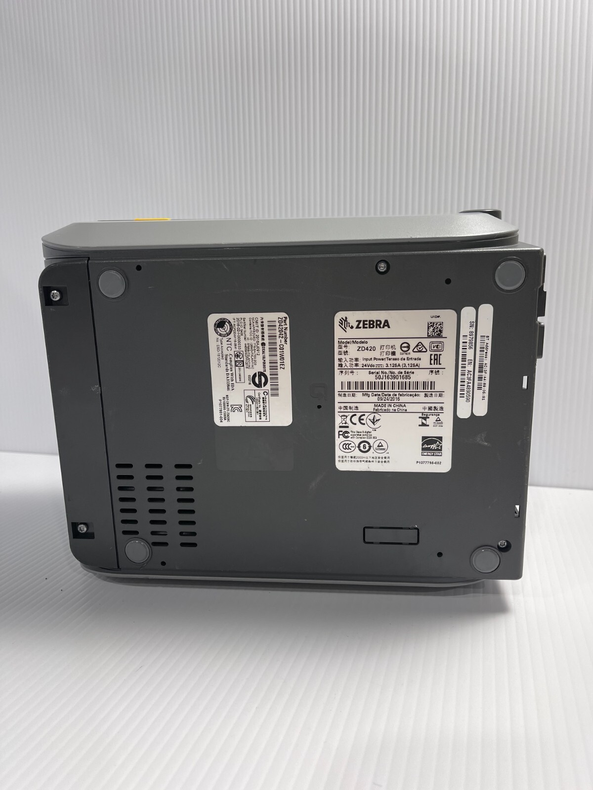 Zebra ZD420 Thermal Printer USB ONLY USED TESTED