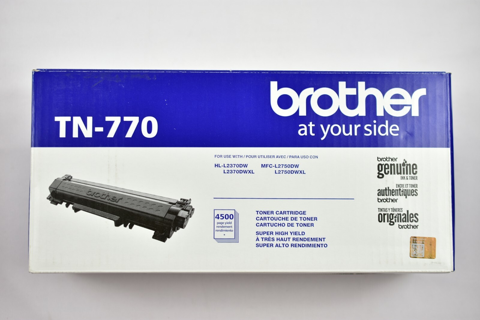 Brother Genuine TN770 Super High Yield Black Toner Cartridge NO RETAIL BOX