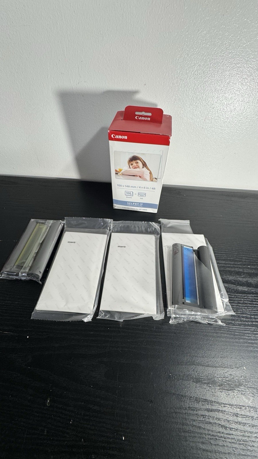 New Canon KP-108IN Selphy 4×6 Color Ink Paper Set 108 Sheets 3115B001 +Extra Set