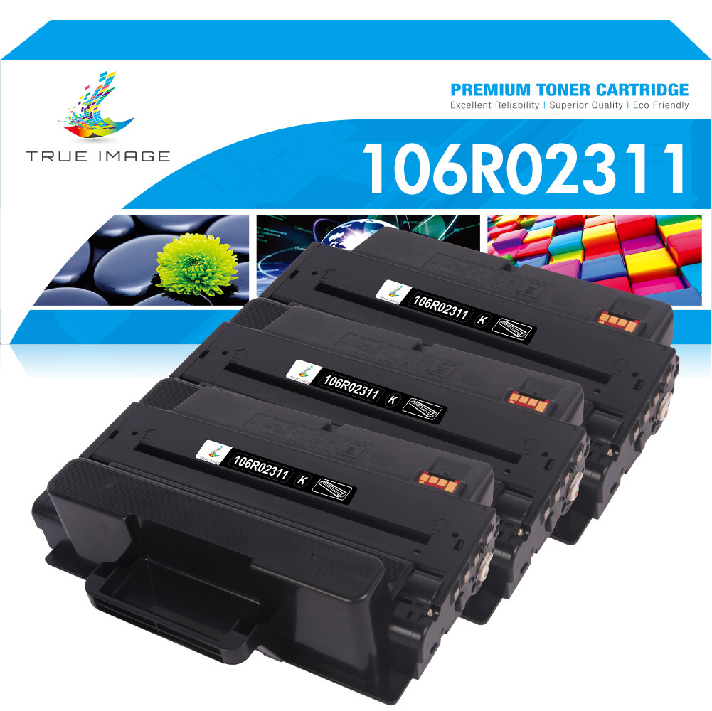 3PK Black Toner Compatible With Xerox 106R02311 WorkCentre 3315 3325 Printer