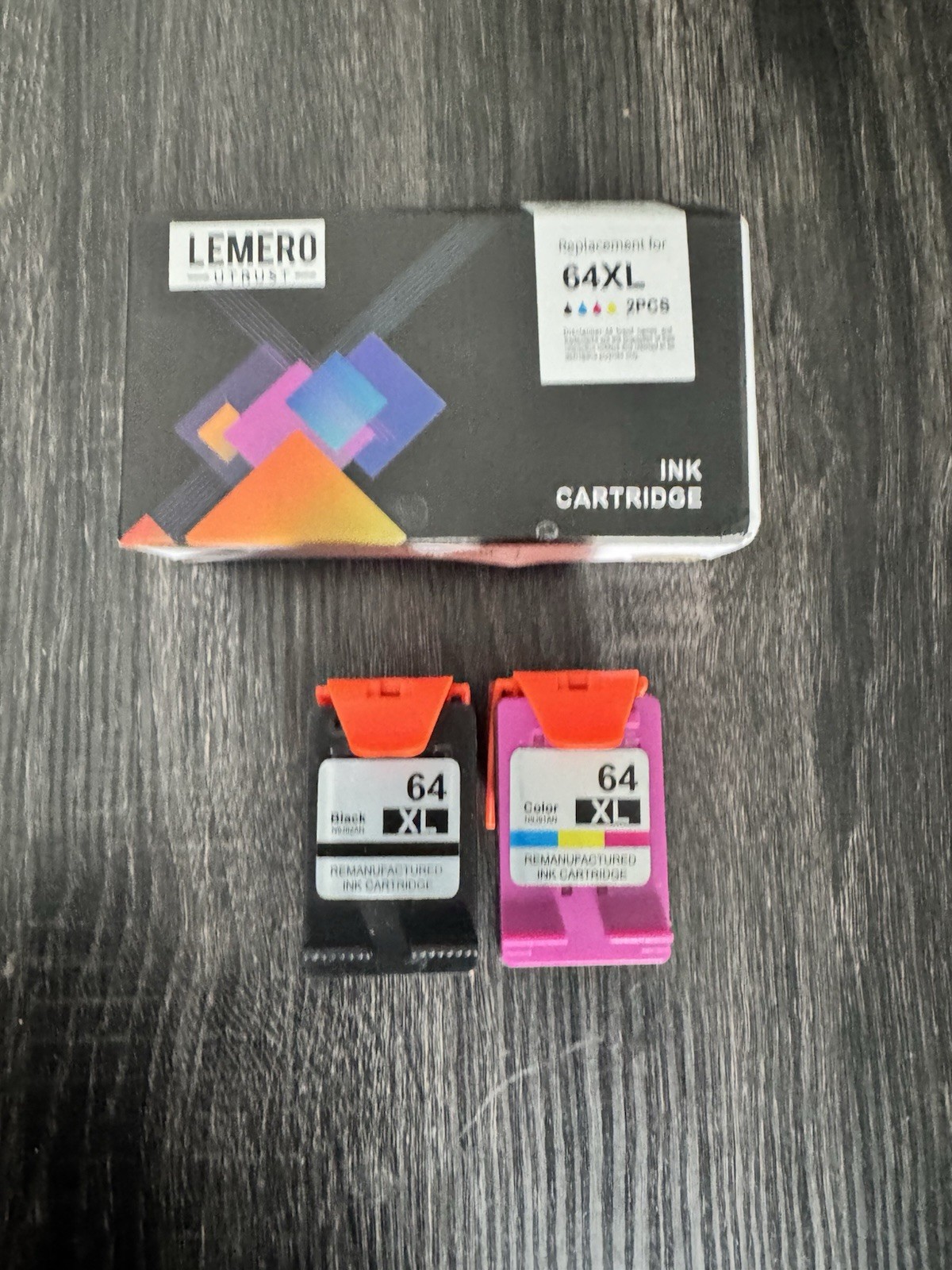 LEMERO 64 XL ‎Black N9J92AN /Tri-Color N9J91AN Ink Cartridge