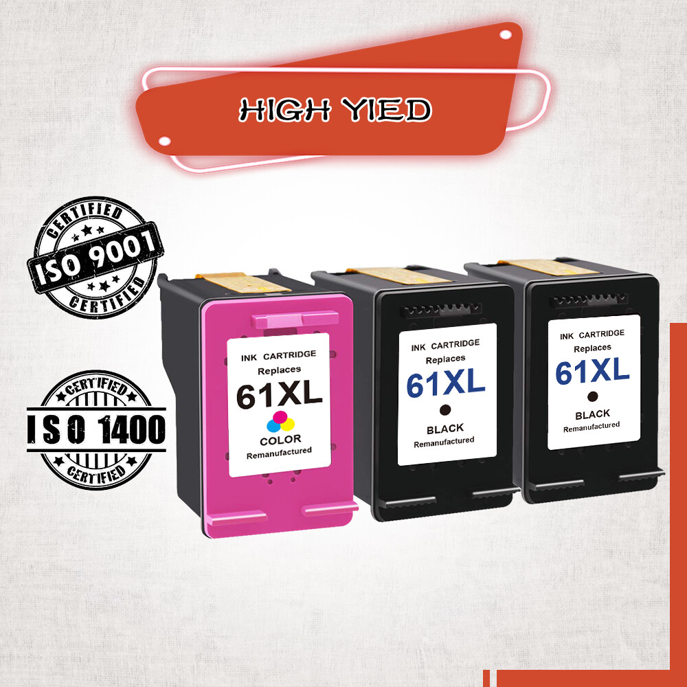 61XL Black/Color Ink Cartridge for HP Deskjet 2540 2546 2547 2548 2549 3056A