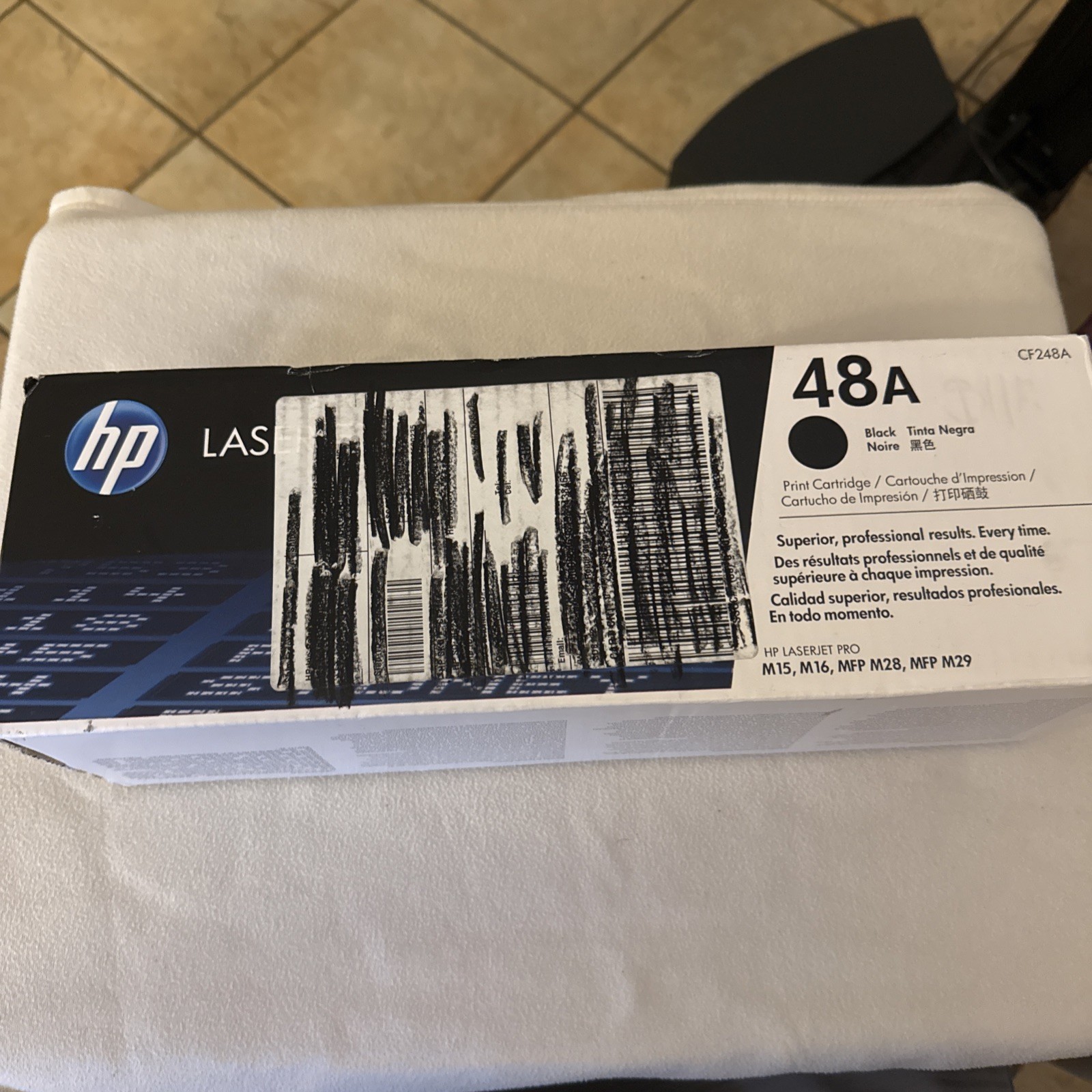 HP 48A Black Original LaserJet Toner Cartridge Genuine CF248A New Sealed