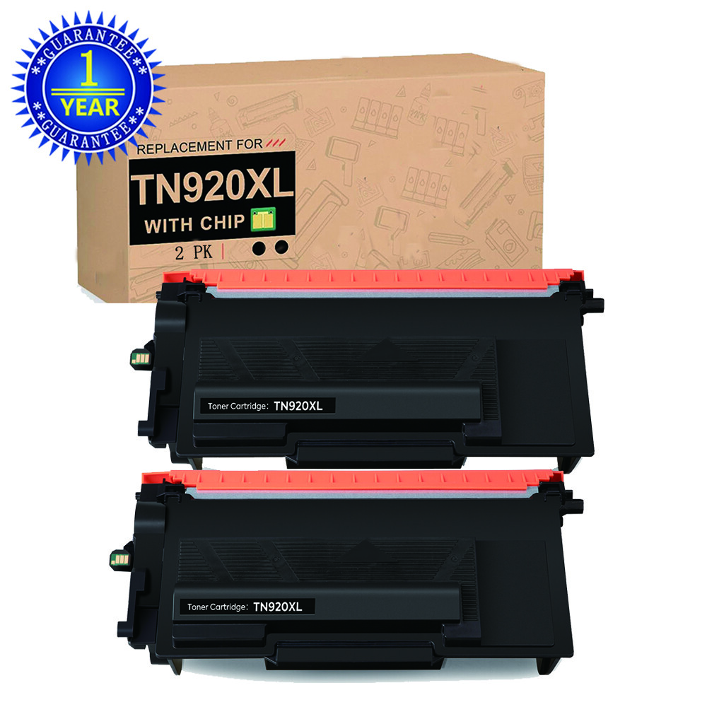 2PK High Yield TN920XL Black Toner for Brother TN920 HL-L5210DW L6217DW L6415DW