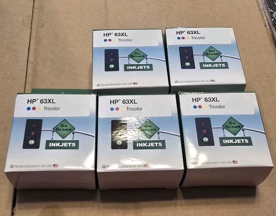NEW Focus HP 61XL Try Color Ink Cartridge USA Hewlett Packard Lot Of 5