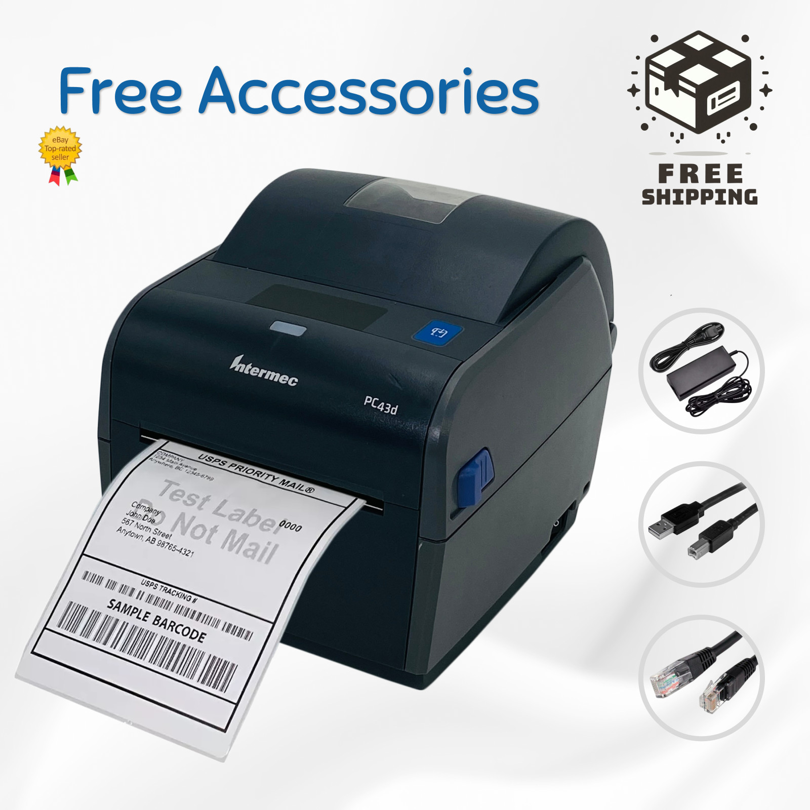 Intermec PC43d – Reliable Direct Thermal Desktop Barcode Label Printer USB LAN