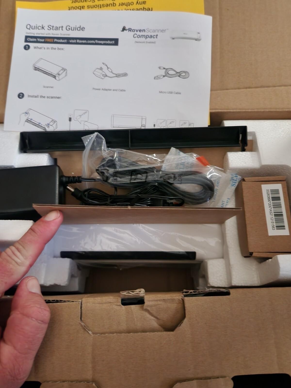 Raven Compact Document Scanner – Wireless Scanning to Mac or Windows PC, Fast…