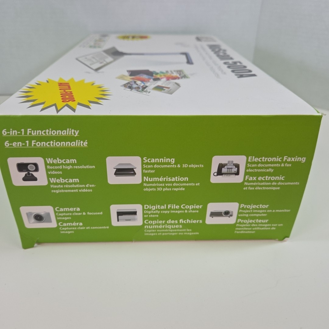 Adesso NuScan 500A 5MP Auto-Focus Visual Presenter Scanner Projector Webcam New