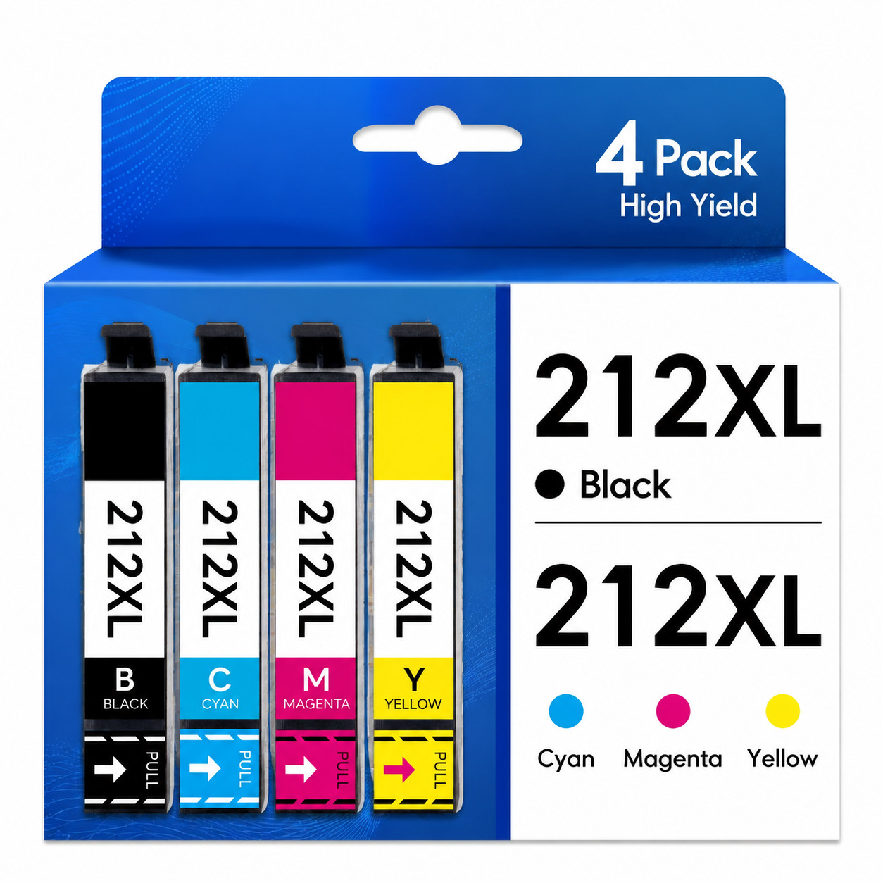 4PK 212XL Ink Compatible For WorkForce WF-2830 WF2850 XP4100 4105