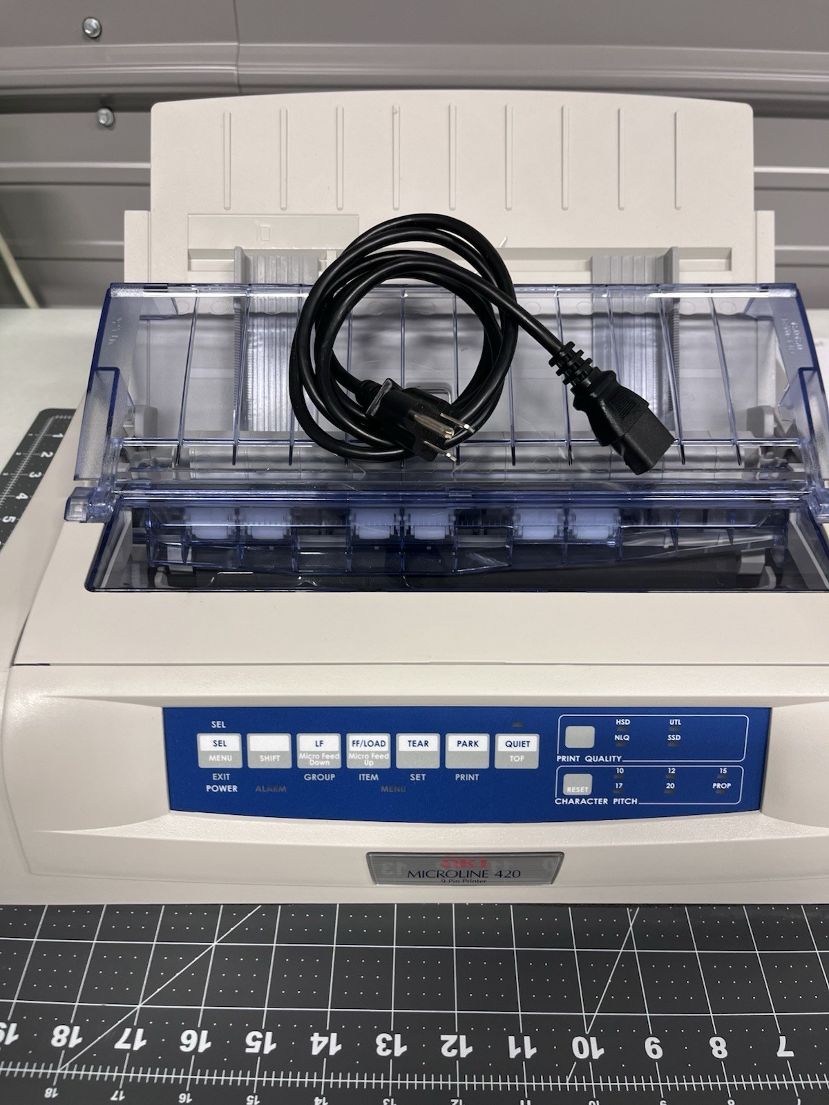 Oki MICROLINE 420 Dot Matrix Printer Prints Great