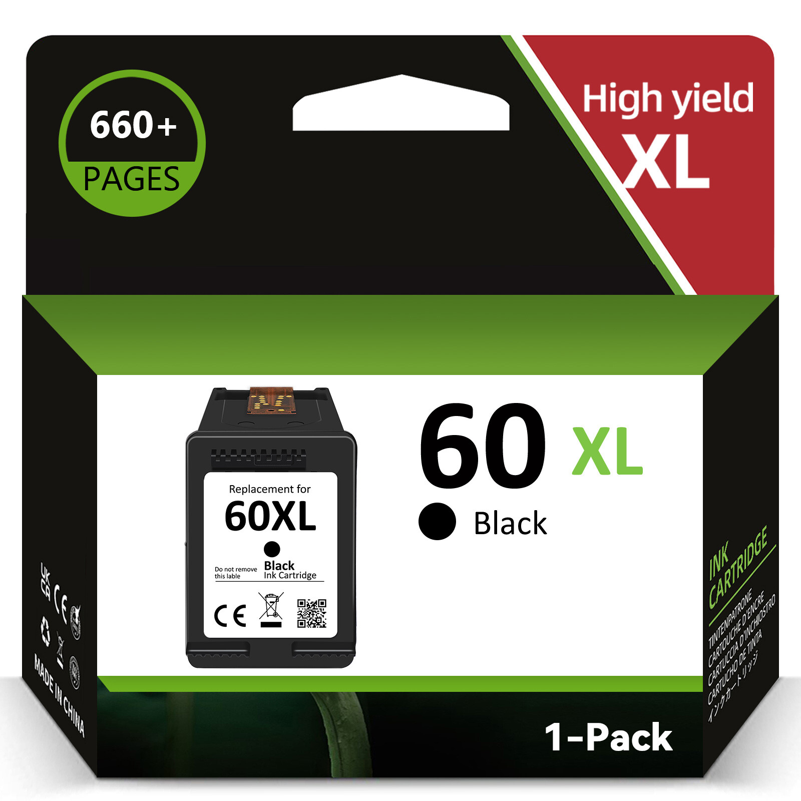 2PACK 60 XL 60XL Ink Cartridges for HP Photosmart C4680 D110a C4795 Envy 100 110