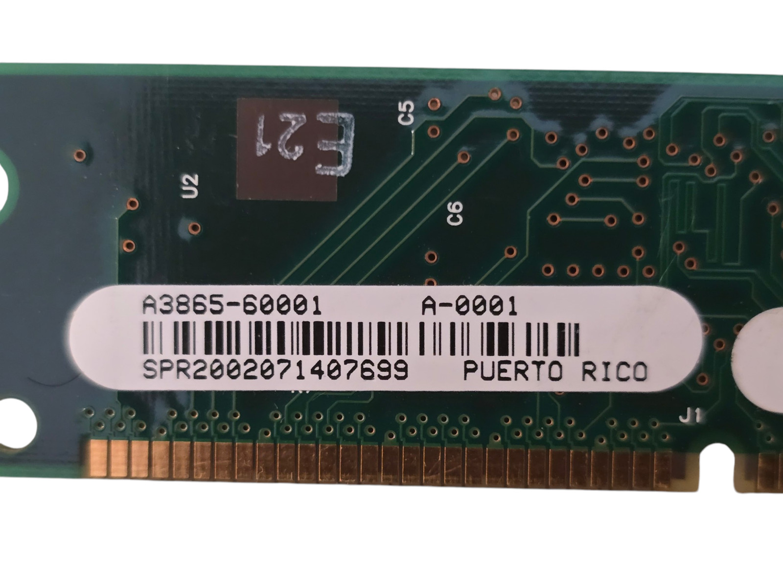 Vintage Kalex 8MB SIMM 72-Pin RAM HP P/N A3865-60001 C7842AX SM0228 94V-0 Legacy