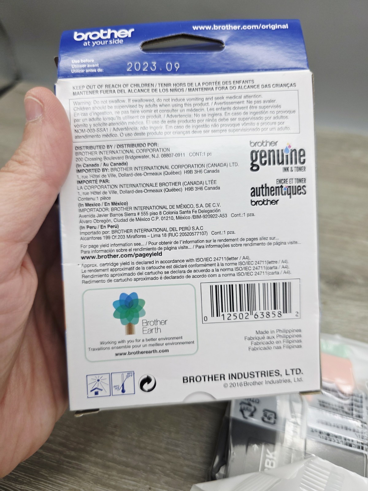 New Genuine Brother LC203BK Black High Yield Ink Cartridge (LC203BK) Exp 09/2023
