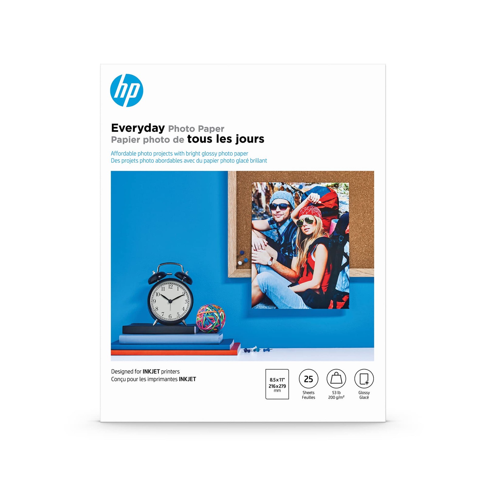 8.5 x 11 Inch White Print Copy Paper for Inkjet Photo Projects Quick Dry 500 …